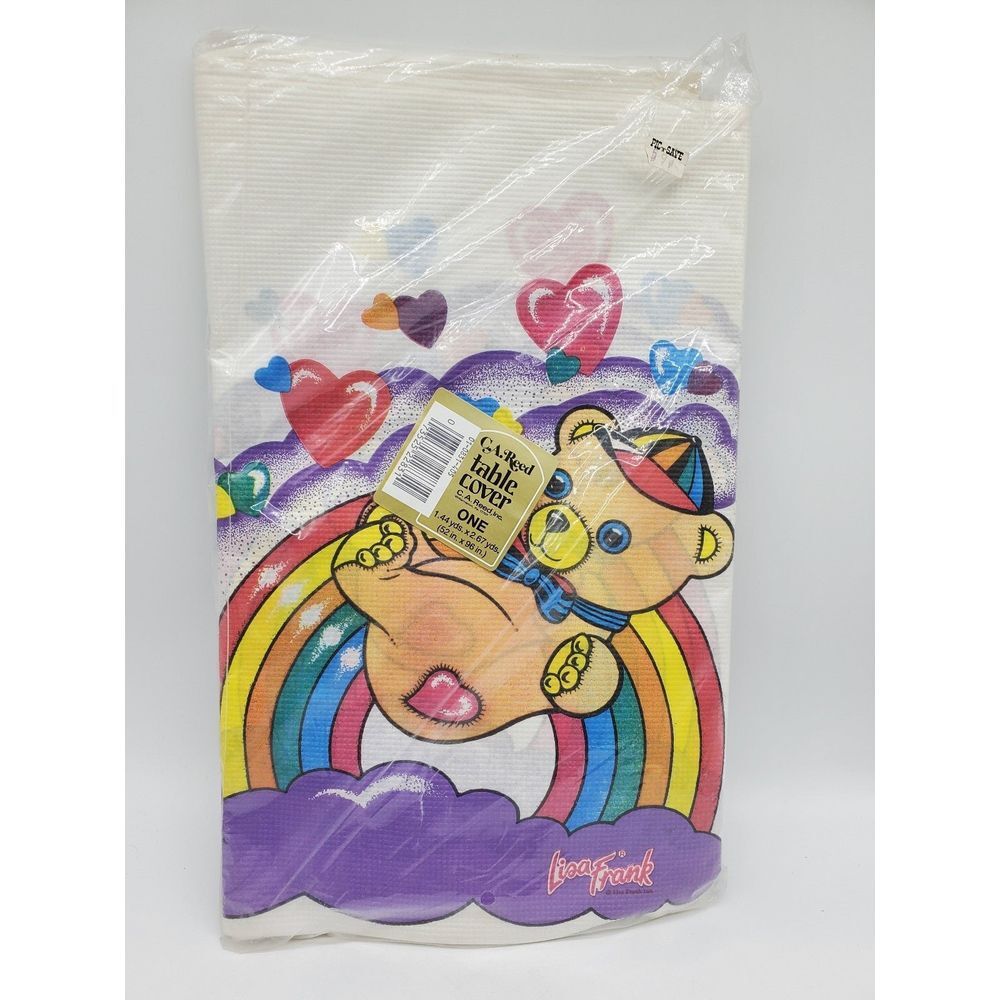 Vintage Lisa Frank Paper Tablecloth 52"×96" P3